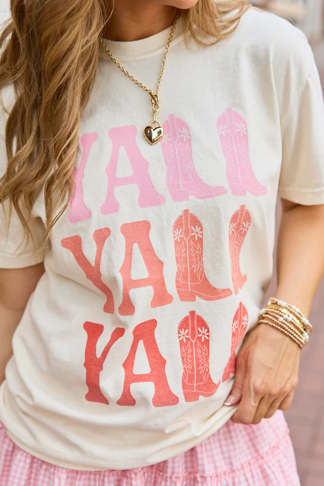 Y'all Ivory Graphic Tee - Image 2
